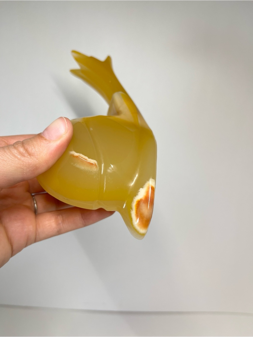 Vtg Carved Onyx Marble Stone Snail Figure Figurine Slug MCM Whimsical Folk Art - Picture 2 of 14